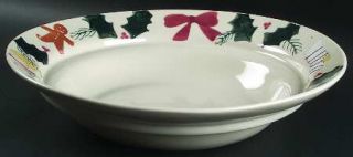 Hartstone Christmas Traditions 14 Pasta Serving Bowl, Fine China Dinnerware   R