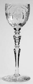 Rock Sharpe 1016 7 Cordial Glass   Stem #1016, Cut Floral & Lattice Design