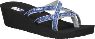 Womens Teva Mush Mandalyn Wedge Ola 2   Float Blue Casual Shoes