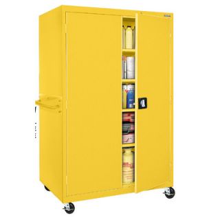 Sandusky Transport 46 Mobile Storage Cabinet TA4R462472 Finish Yellow