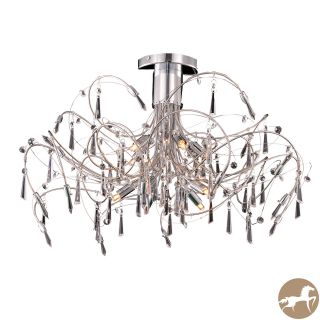 Christopher Knight Home Grandcour 10 light Royal Cut Crystal And Chrome Flush Mount (Crystal/ aluminumFinish ChromeNumber of lights 10 lightsRequires ten(10) 40 watt max bulb (not included)Bulb type G9, 110 volt 125 voltHardwiredDimensions 18 inches h