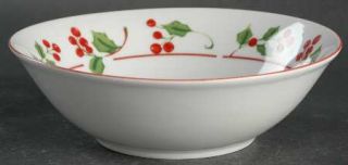 Gibson Designs Holiday Circle Soup/Cereal Bowl, Fine China Dinnerware   Green Ho