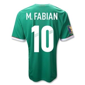 adidas Mexico 11/13 M.FABIAN Gold Cup Home Soccer Jersey
