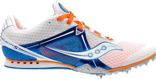 Mens Saucony Velocity 5   White/Blue/Orange Athletic Shoes