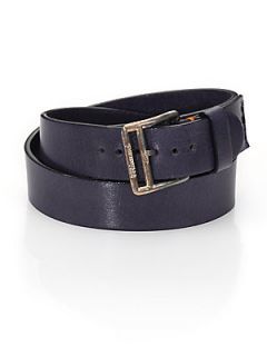 Miansai Leather Double Wrap Bracelet   Blue