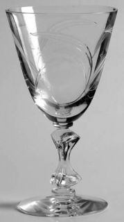 Tiffin Franciscan Iris Wine Glass   Stem #17566, Cut