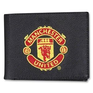 hidden Manchester United Embroidered Crest Wallet