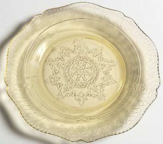 Federal Glass  Patrician Amber 7 Salad Plate   Amber,Depression Glass