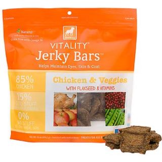 Vitality Jerky Bars Chicken & Veggies Dog Treats, 15 oz.