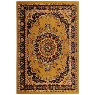 Paterson Collection Oriental Medallion Gold Area Rug (82 X 910)