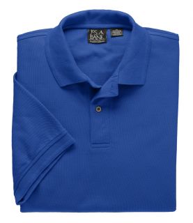 Traveler Short Sleeve Solid Pique Polo by JoS. A. Bank Mens Dress Shirt