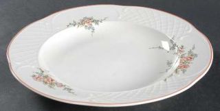 Villeroy & Boch Rosette Large Rim Soup Bowl, Fine China Dinnerware   Porcelian,