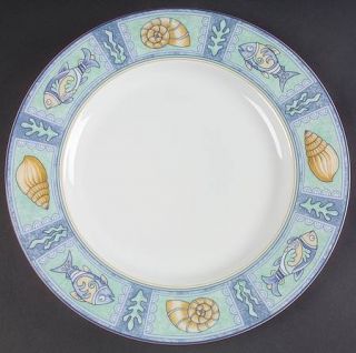 Studio Nova Mystic Bay 12 Chop Plate/Round Platter, Fine China Dinnerware   Fis