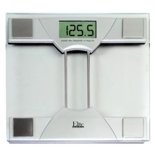 Elite Home Electronic Personal Bathroom Scale with Memory   Clear