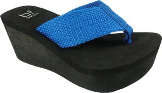 Womens Westbuitti Eva   Blue Thong Sandals