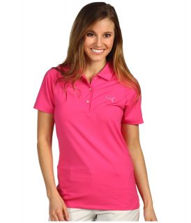 PUMA Golf Duo Swing Polo 13 Womens Short Sleeve Knit (Pink)