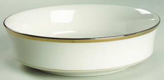 Noritake Gold And Platinum 8 Round Vegetable Bowl, Fine China Dinnerware   New