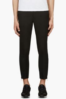 Undercover Black Cropped Zipper Trousers