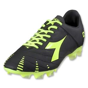 Diadora Evoluzione K BX 14 Soccer Shoes (Black/Yellow Fluo)