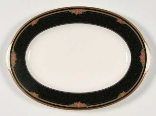 Noritake Venetian Rose 12 Oval Serving Platter, Fine China Dinnerware   Pink&Pu