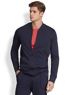 Hanro Robin Zip Front Jacket   Navy