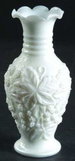 Imperial Glass Ohio Loganberry Milkglass Flower Vase   Line #477, Milk Glass, Be