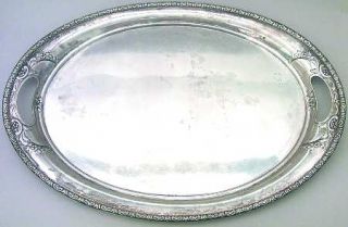 International Silver Prelude Chased (Sterling Hollowware) Large Waiter Tray   St