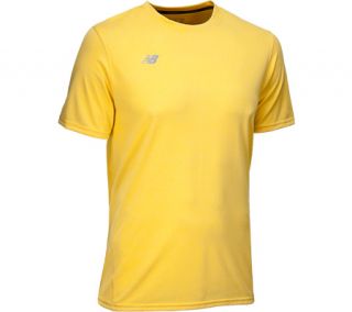 Mens New Balance Heathered Short Sleeve MRT2338   Atomic Yellow T Shirts