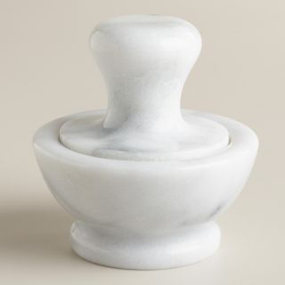White Marble Mortar and Pestle   World Market