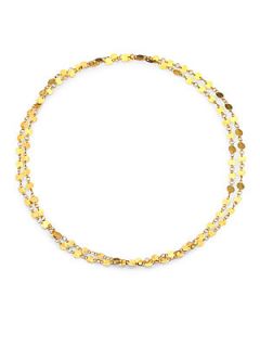 GURHAN 24K Yellow Gold Disc Link Necklace   Gold