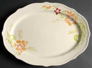 Better Homes and Gardens Citrus Blossoms 16 Oval Serving Platter, Fine China Di