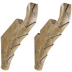 Menagerie Cabana Tuscan Crackle 2 inch Rod compatible Decorative Brackets