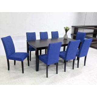 Warehouse Of Tiffany 9 piece Blue Juno Table Dining Set