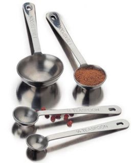 Focus Measuring Spoon Set, 4 Piece, Stainless Steel