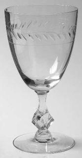 Tiffin Franciscan 17524 14 Water Goblet   Stem#17524, Cut Line