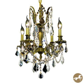 Christopher Knight Home Zurich 4 light Royal Cut Crystal And Antique Bronze Chandelier (Crystal and AluminumFinish Antique BronzeNumber of lights Four (4)Requires four (4) 60 watt max bulb (not included)Bulb type E12, 110 Volt 125 VoltFive feet of chai