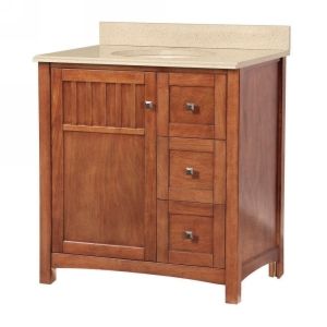 Foremost FMKNCACM3122 Knoxville 31 in. W x 22 in. D Vanity in Nutmeg with Colorp