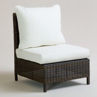 All Weather Wicker Solano Sectional Armless Chair   World Market