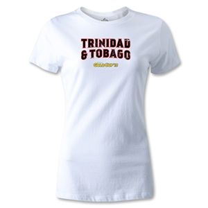 hidden CONCACAF Gold Cup 2013 Womens Trinidad and Tobago T Shirt (White)