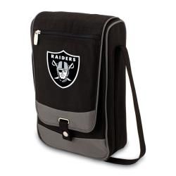 Picnic Time Oakland Raiders Barossa Wine Tote Set (BlackMaterials PolyesterSet includes one (1) wine tote/cooler, one (1) stainless steel corkscrew, one (1) bottle stopper, two (2) 14 inch napkins, two (2) 8 ounce wine glassesDimensions 13.5 inches high