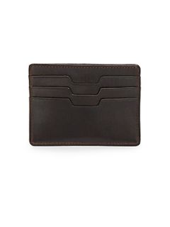 Sequoia Italina Leather Credit Card Case   Brown
