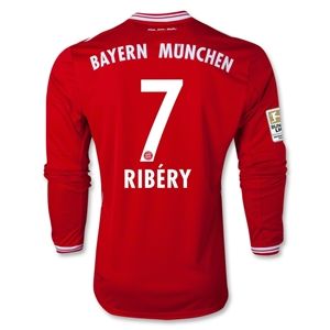 adidas Bayern Munich 13/14 RIBERY LS Home Soccer Jersey