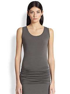 Donna Karan Racerback Tank   Slate