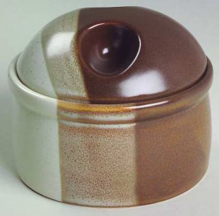 Mikasa Studio Kiln Sugar Bowl & Lid, Fine China Dinnerware   PotterS Art, Brown