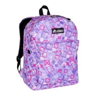 Everest Purple/pink/lavender Square Pattern Printed Backpack