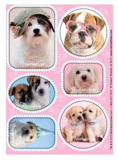 rachaelhale Glamour Dogs Sticker Sheets (4)