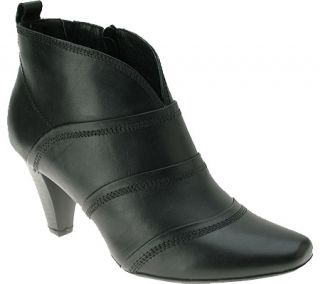 Womens Spring Step Trista   Black Leather Boots