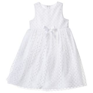 TEVOLIO Infant Toddler Girls Empire Dress   White 5T