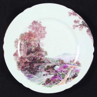 Shelley Heather (Gainsborough) Salad Plate, Fine China Dinnerware   Rural Englis