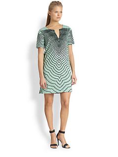 Marc by Marc Jacobs Hiro Printed Dress   Dusty Jade